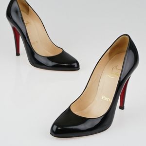 Christian Louboutin Black  Leather Décolleté 38.5